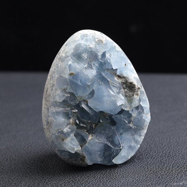 Natural Blue Crystal Cave Raw Stone Ornament Craft