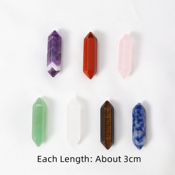 Natural Crystal Hexagonal Column Colorful Crystal Rough Stone Set Irregular Crystal Ore Specimen Natural Crystal Colorful Irregular Rough Stone Set