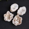 Natural White Crystal Cave Agate Crystal Cave Mineral Specimen Ornaments Crystal Raw Stone White Crystal Cave