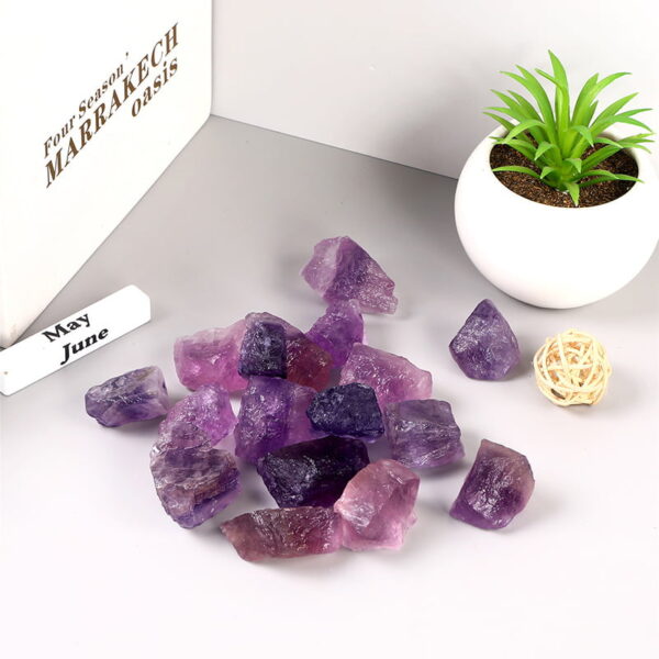 Natural Purple Sapphire Amethyst Rough Stone
