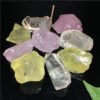 Natural crystal incense holders, pink crystal, white crystal, yellow crystal, raw stone, incense holder, incense tray, incense holder, crystal block, incense holder base
