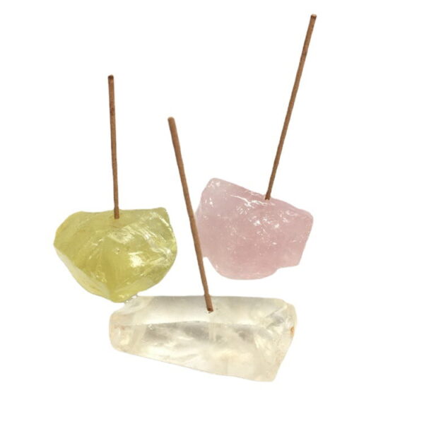Natural Crystal Incense Holder