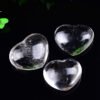 Natural Heart-shaped White Crystal Pendant Craft - Image 2