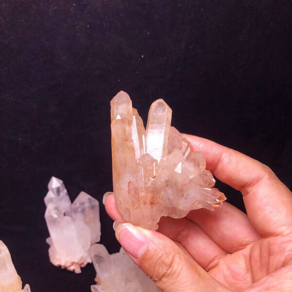 Natural White Crystal Cluster Raw Stone Home Ornament Decoration