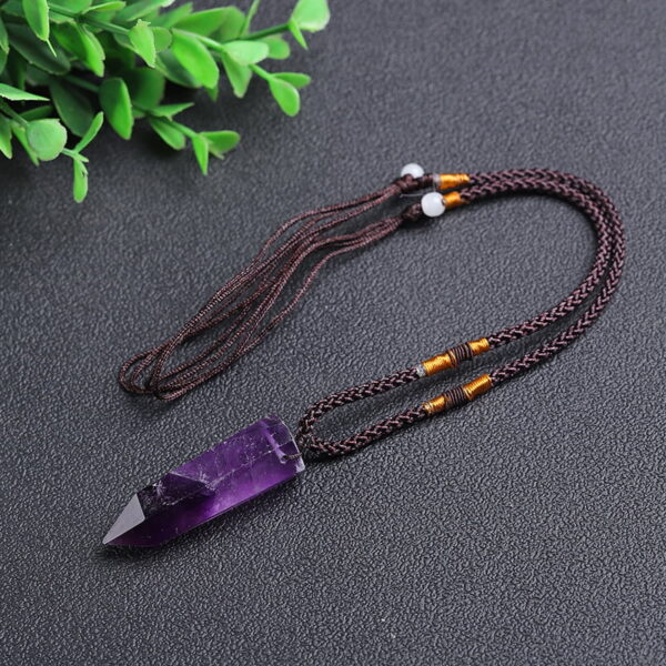 O1CN01isewjb1j2vTQ4HDMz_!!2208437594491-0-cib Natural Amethyst Raw Stone Pendant Necklace