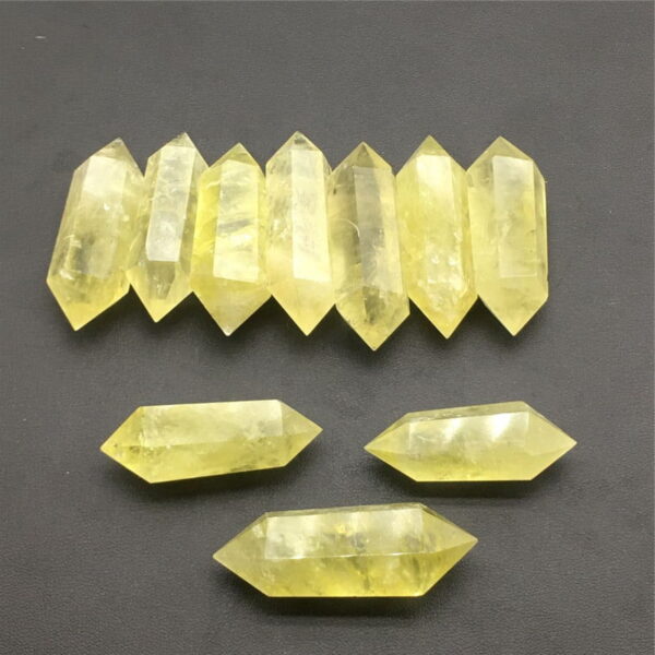 Natural Citrine Double Pointed Hexagonal Column