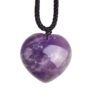Natural Heart Shaped Amethyst Pendant