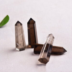 Natural Smoky Quartz Column Single Pointed Brown Quartz Hexagonal Column Natural Smoky Quartz Column Single Pointed Brown Quartz Hexagonal Column