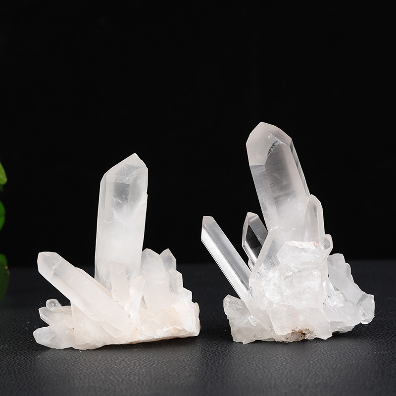 Natural White Crystal Cluster Raw Stone Home Office Ornament