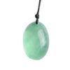 Natural Green Fluorite Oval Crystal Rough Stone Pendant Necklace - Image 5