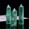 Natural Green Fluorite Hexagonal Column Single Pointed Column Colorful Fluorite Crystal Column Fluorite Raw Stone Home Decoration Ornament