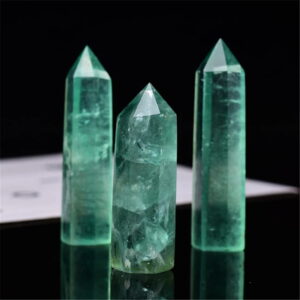 Natural Green Fluorite Hexagonal Column Single Pointed Column Colorful Fluorite Crystal Column Fluorite Raw Stone Home Decoration Ornament Natural Green Fluorite Hexagonal Column Single Pointed Column Colorful Fluorite Crystal Column Fluorite Raw Stone Home Decoration Ornament