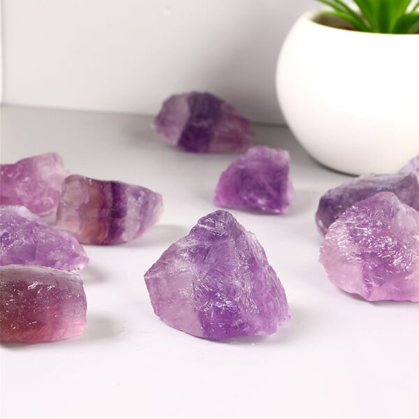 Natural Purple Sapphire Amethyst Rough Stone