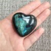 Natural Moonstone Rough Stone Heart Shaped Stone - Image 2