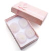 Flat Oval Symbol Text Rose Quartz White Crystal Black Agate