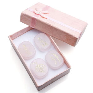Flat Oval Symbol Text Rose Quartz White Crystal Black Agate Flat Oval Symbol Text Rose Quartz White Crystal Black Agate