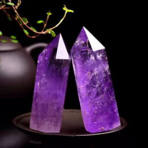 Amethyst Column Amethyst Rough Stone Amethyst Prism