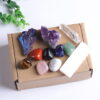 Natural Crystal Amethyst Cluster Colorful Gemstone Gift Box Set Natural Crystal Amethyst Cluster Colorful Gemstone Gift Box Set