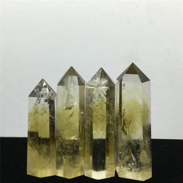 Natural Citrine Crystal Single Pointed Column Hexagonal Prism