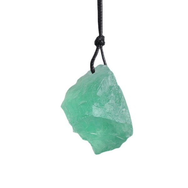 Natural Green Fluorite Pendant Rough Stone