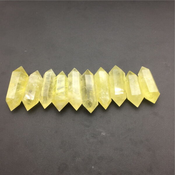 Natural Citrine Double Pointed Hexagonal Column