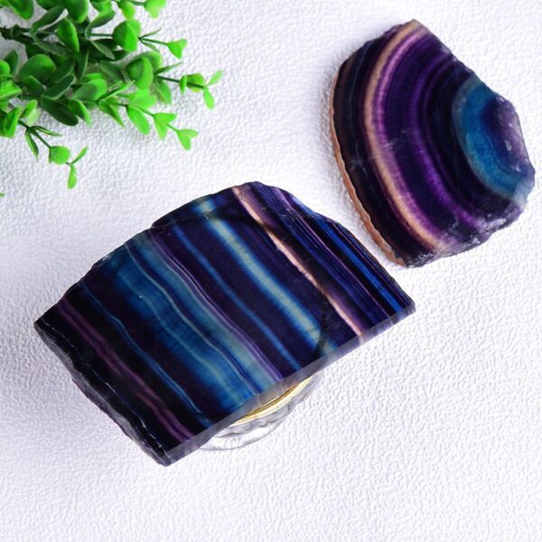 O1CN01y9SMPm1j2vUyPGnEx_!!2208437594491-0-cib Natural Colorful Rainbow Fluorite Slice Stripes Crystal Rough Stone