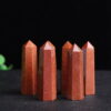 Natural Gold Sand Stone Single Pointed Hexagonal Prism