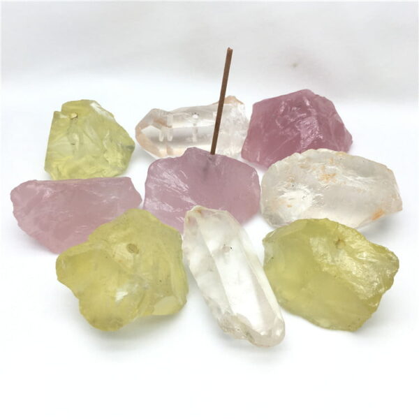 Natural Crystal Incense Holder