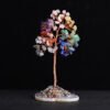 Natural amethyst pink crystal colored crystal gravel flower tree home office decoration ornament craft