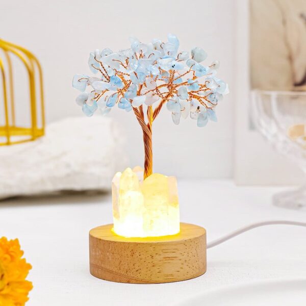 Natural Crystal Fortune Tree Night Light Bedside Lamp Atmosphere Light Ornament Natural Crystal Fortune Tree Night Light Bedside Lamp Atmosphere Light Ornament