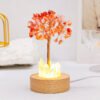 Natural Crystal Fortune Tree Night Light Bedside Lamp Atmosphere Light Ornament