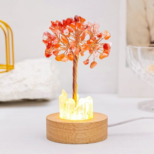 Natural Crystal Fortune Tree Night Light Bedside Lamp Atmosphere Light Ornament Natural Crystal Fortune Tree Night Light Bedside Lamp Atmosphere Light Ornament