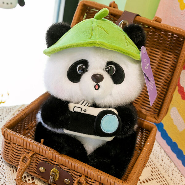 Cute Camera Panda Plush Toy