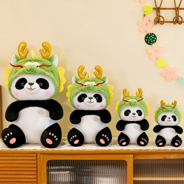 Cute Panda Dragon Plush Doll