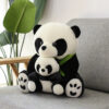 Panda Plush Hugging Bamboo Mother Child Panda Pillow Panda Doll - Image 3