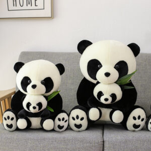 Panda Plush Hugging Bamboo Mother Child Panda Pillow Panda Doll Panda Plush Hugging Bamboo Mother Child Panda Pillow Panda Doll