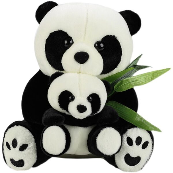Panda Plush Hugging Bamboo Mother Child Panda Pillow Panda Doll