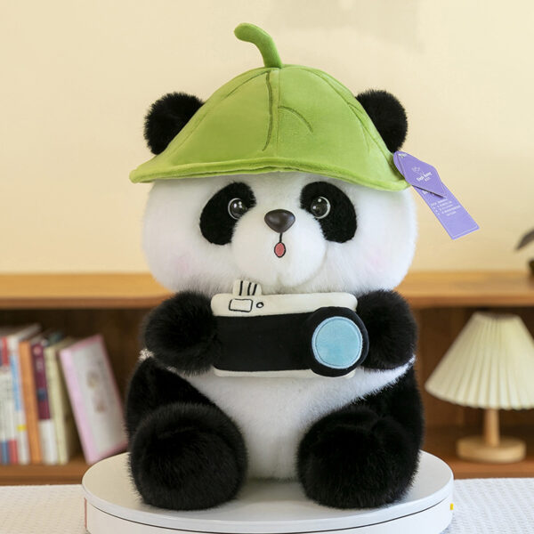 Cute Camera Panda Plush Toy