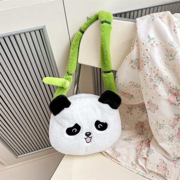 Panda Plush Handheld Crossbody Bag Panda Doll Shoulder Bag