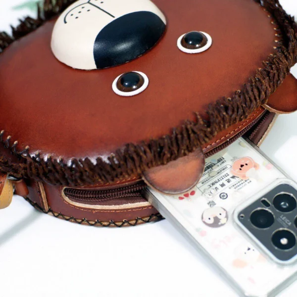 lion Genuine Leather Bag