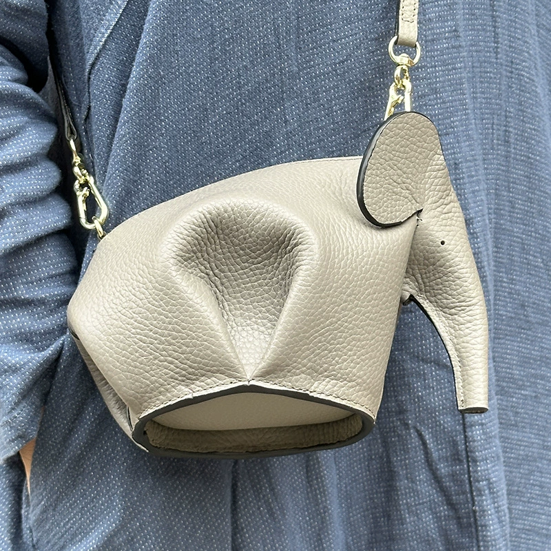 Handmade Elephant Genuine Leather Crossbody Bag - Image 5