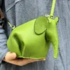 Handmade Elephant Genuine Leather Crossbody Bag